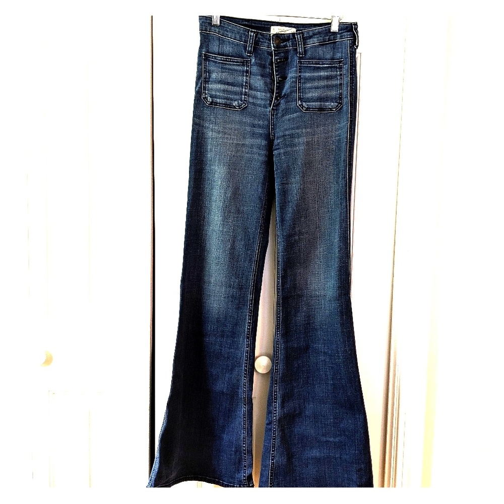 Abercrombie & Fitch button fly jean flares 6 / 28